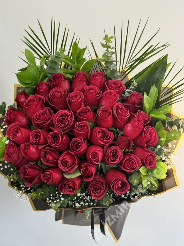41 Lİ Kırmızı Gül Buketi
